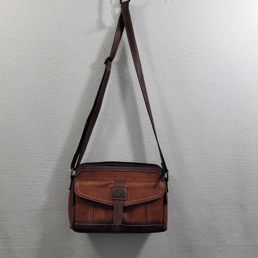 B.O.C Born Brown Crossbody Faux Leather Purse Size 12"x8.5"x2"  11325-M1Clo2 - Picture 12 of 12